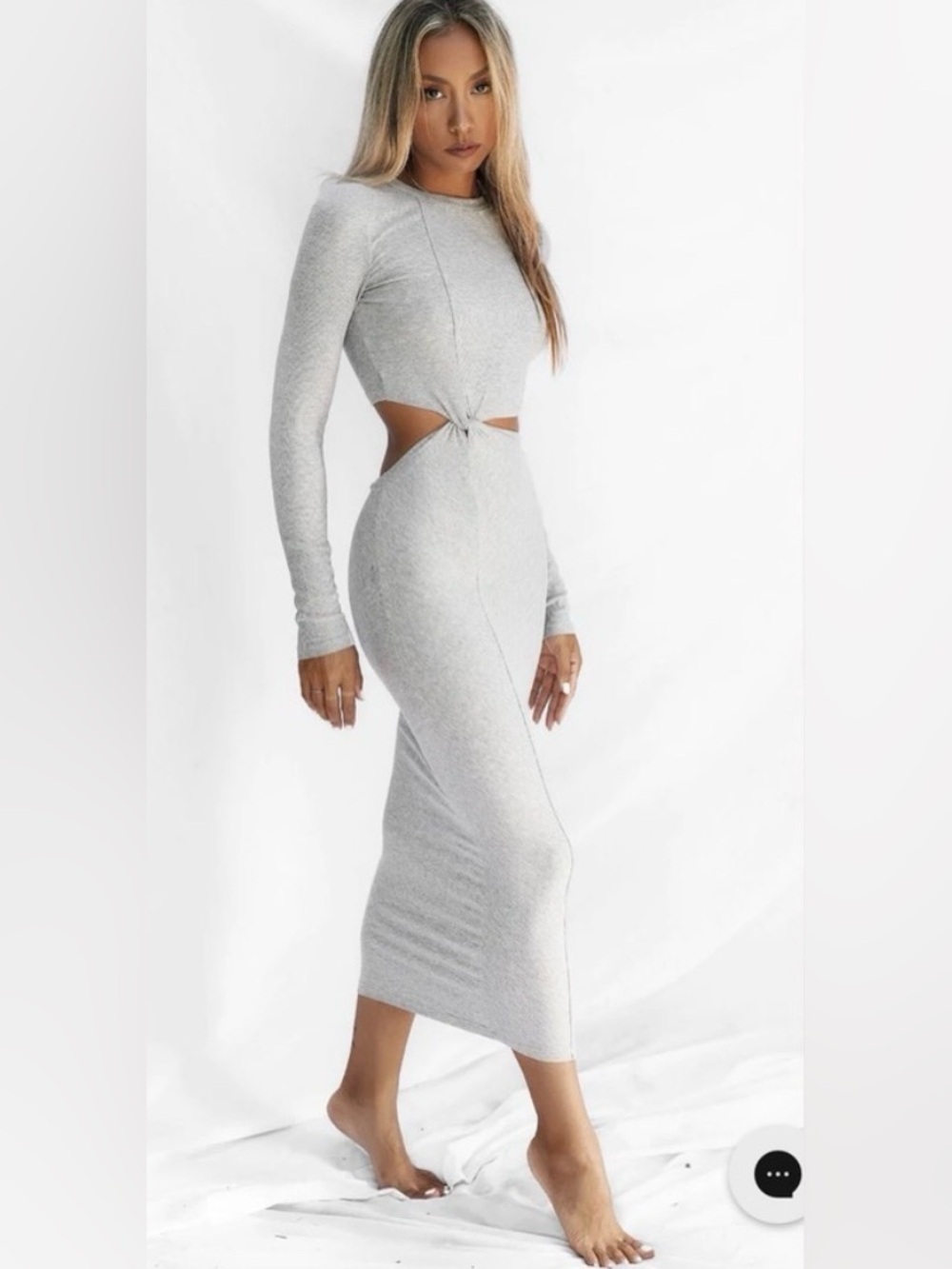 All Things Golden Luxe Rib Dress